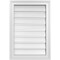 Ekena Millwork Vertical Surface Mount PVC Gable Vent: Functional, w/ 2"W x 1-1/2"P Brickmould Frame, 18"W x 26"H GVPVE18X2602SF - alternate 1